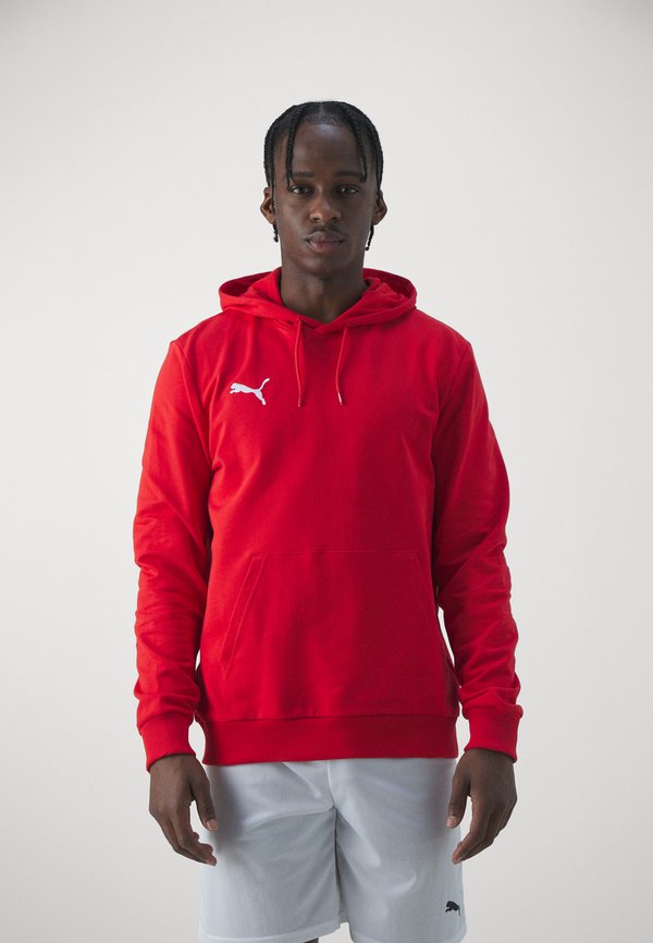 Puma TEAMGOAL CASUALS HOODY - Hoodie - red/white