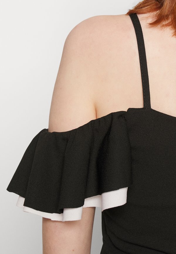 WAL G. SIMAH FRILL MIDI DRESS