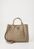 Guess MERIDIAN II GIRLFRIEND SATCHEL - Handbag - latte