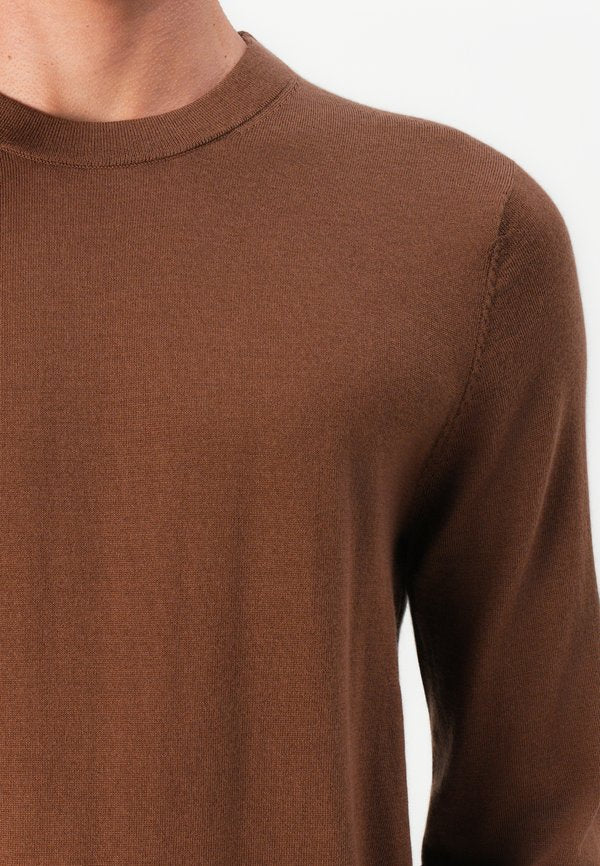 Selected SLMTRAY LS KNIT MERINO CREW NECK NOOS