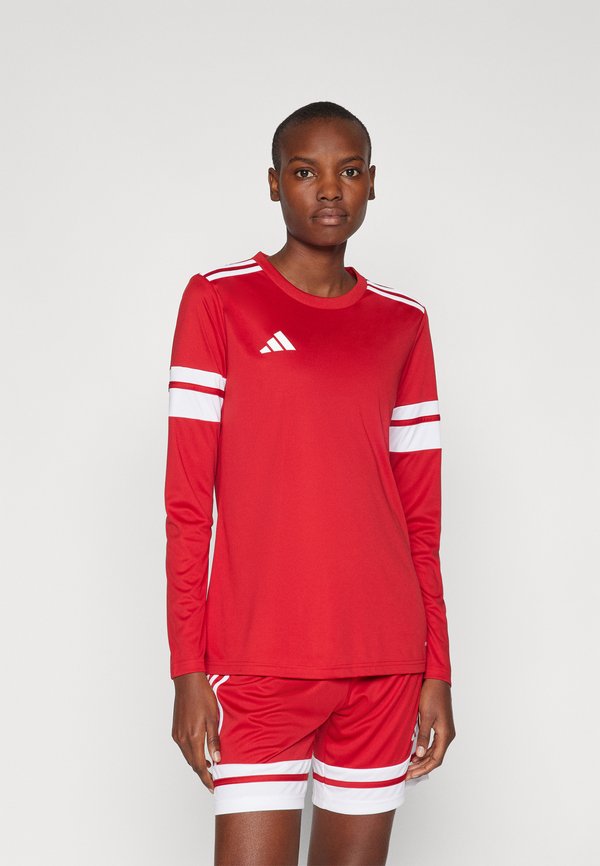 adidas Performance SQUADRA25 JERSEY LW - Long sleeved top - team power red/white