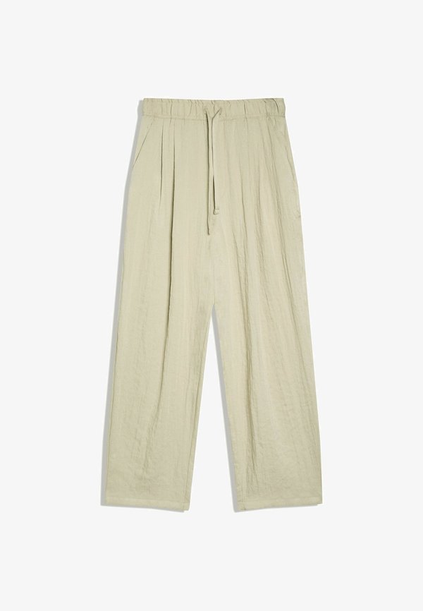 Bershka SUPER BAGGY RUSTIC TROUSERS 00995721 - Trousers - green