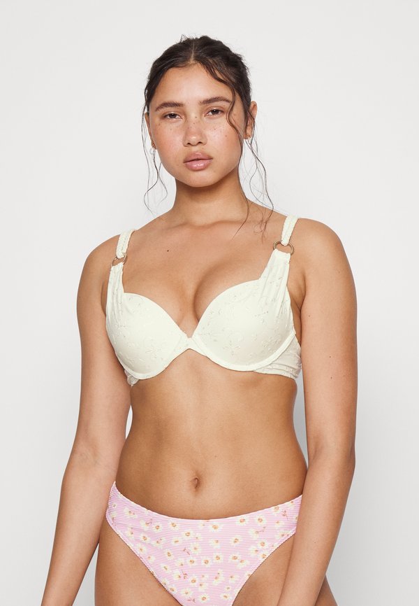 Hunkemöller BRODERIE PADDED PUSH-UP UNDERWIRED BIKINI-TOP