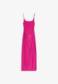 Bershka GATHERED STRAP MIDI DRESS 01017714 - Shift dress - pink