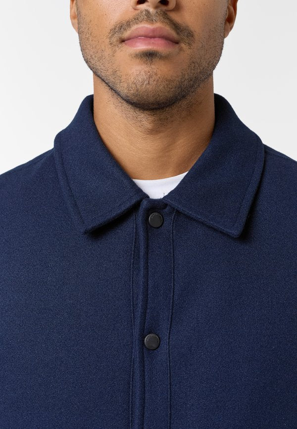 CLOSURE London FAUX WOOL BUTTON UP SHACKET