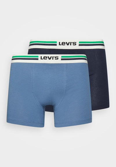 Levi's® MEN PLACED LOGO 2 PACK - Boxer briefs - blue
