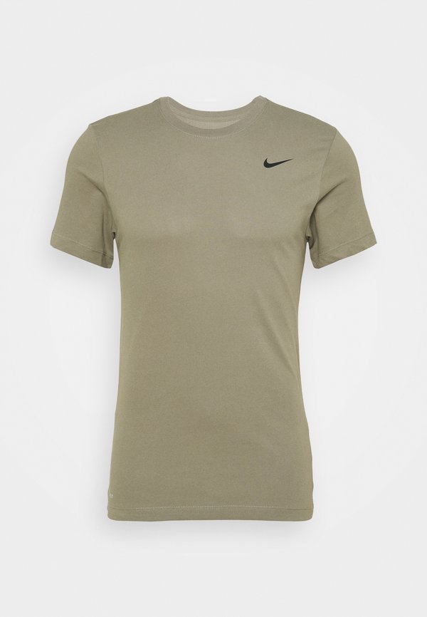 Nike Performance TEE CREW SOLID - Sports T-shirt - light army/black