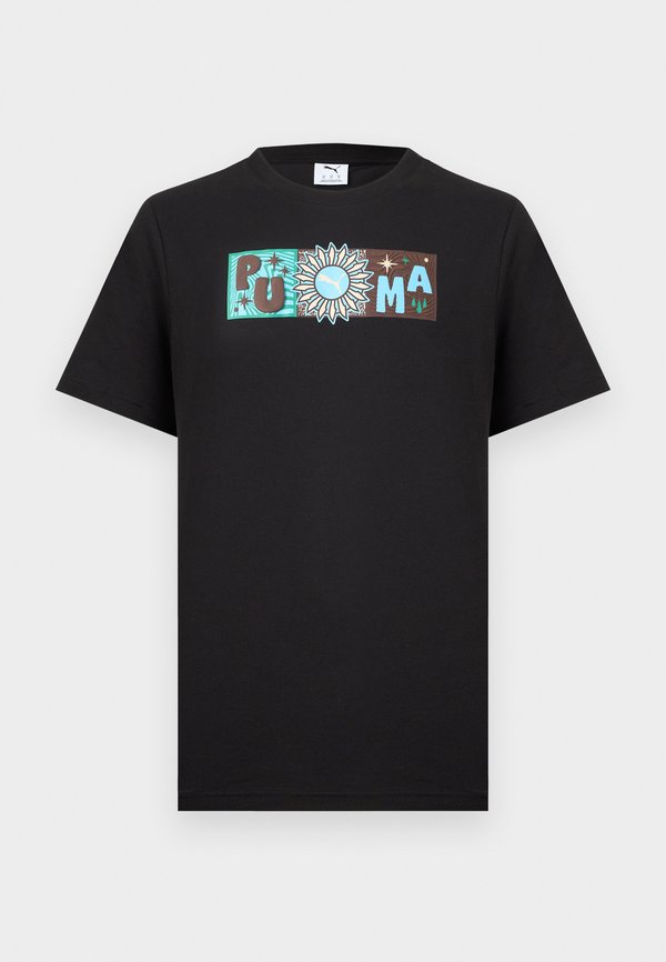Puma Print T-shirt - puma black