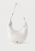 Calvin Klein BUCKLE CONVERTIBLE - Handbag - white