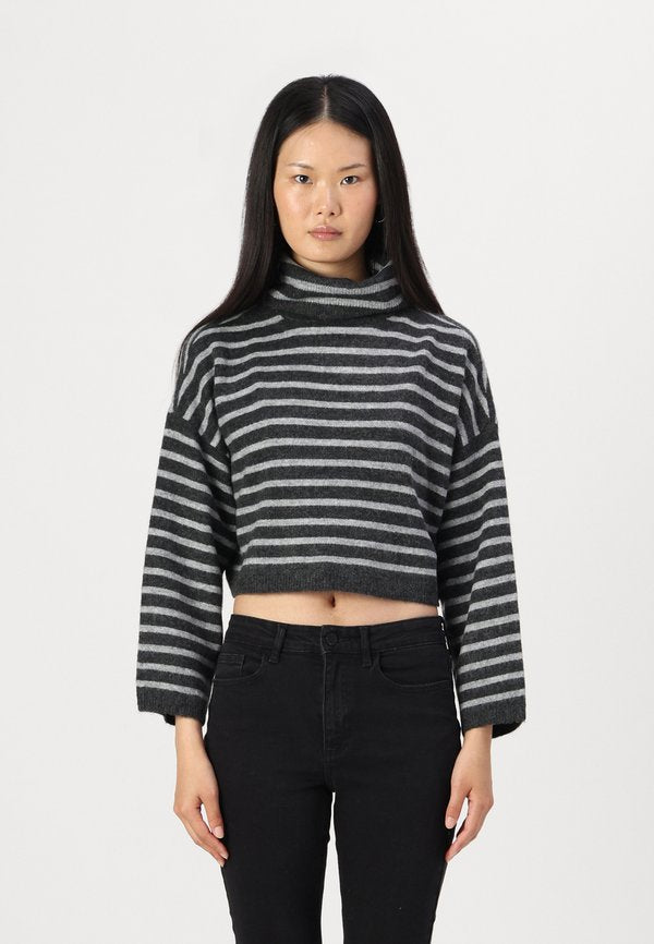 ONLY ONLTALIO STRIPE SHORT ROLLNECK