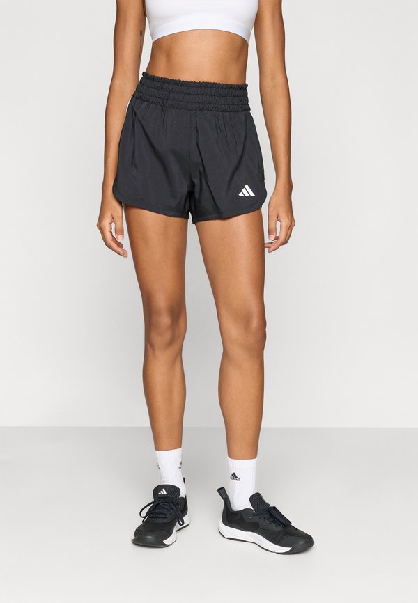 adidas Performance PACER WORKOUT WOVEN HIGH RISE - Sports shorts - black/white