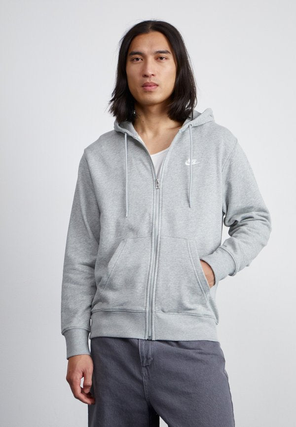 Nike Sportswear Zip-up sweatshirt - dark grey heather/light smoke grey/white