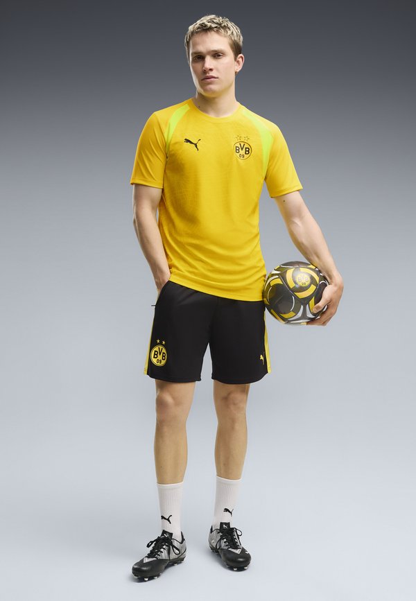 Puma BVB DORTMUND TRAINING JERSEY - Print T-shirt - faster yellow-yellow alert
