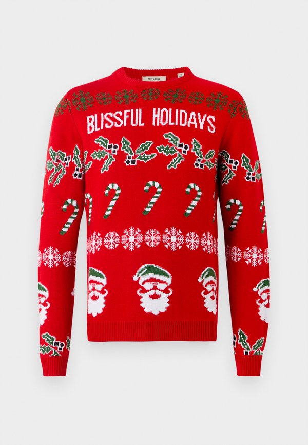 Only & Sons ONSXMAS ALL OVER CREW KNIT
