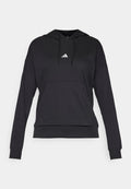 adidas Sportswear ESSENTIALS SMALL LOGO - Hoodie - black/white