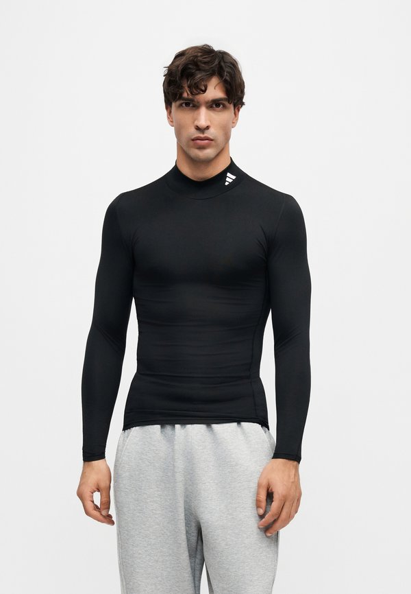 adidas Performance TRAINING MOCK NECK  - Long sleeved top - black