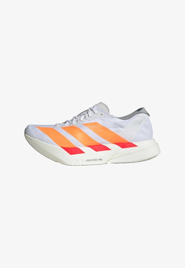 adidas Performance ADIZERO ADIOS PRO - Road running shoes - cloud white   lucid orange   lucid red