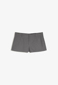 Bershka MINI SHORTS WITH BELT LOOPS - Shorts - grey