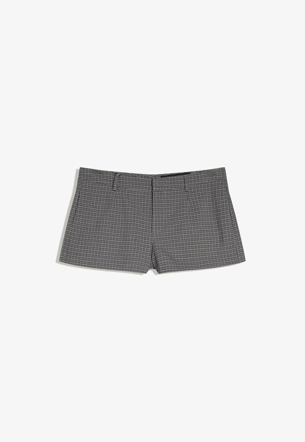Bershka MINI SHORTS WITH BELT LOOPS - Shorts - grey