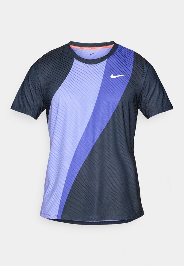 Nike Performance NIKECOURT ADVANTAGE SLAM TOP  - Sports T-shirt - sapphire/dark obsidian/white
