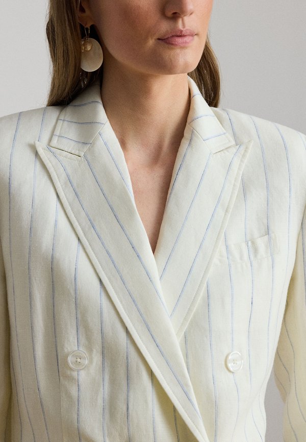 Lauren Ralph Lauren STRIPED LINEN TWILL BLAZER
