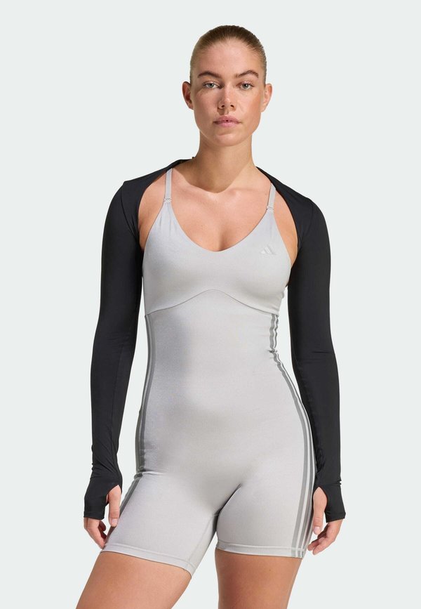 adidas Performance POWER ESSENTIALS WORKOUT CONTOUR SHRUG - Long sleeved top - black