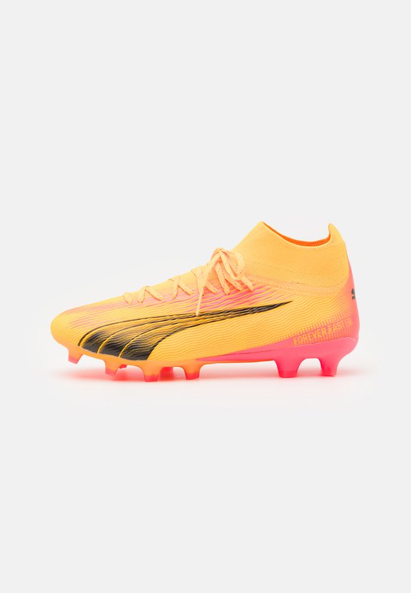 Puma ULTRA PRO FG/AG - Firm-ground football boots - sun stream/black/sunset glow