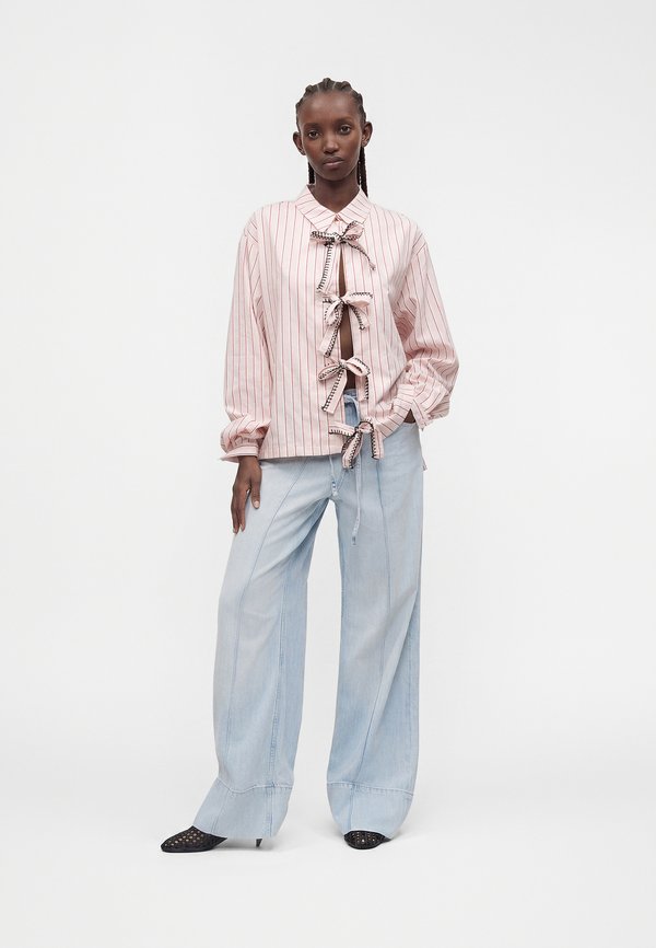 Sister Jane HENRIK STRIPE BOW SHIRT UNISEX