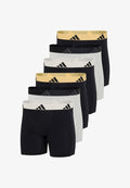 adidas Sportswear 6-PACK - Boxer briefs - schwarz/hellgrau