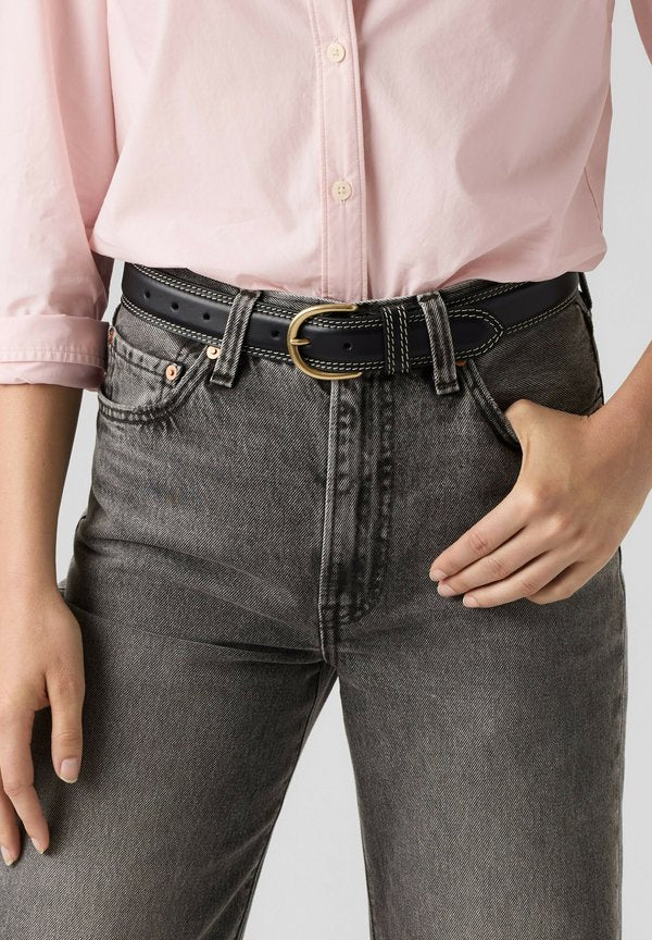 Levi's® OLIVIA CLASSIC FEATHER EDGE BELT CAVIAR - Belt - bracken - blacks
