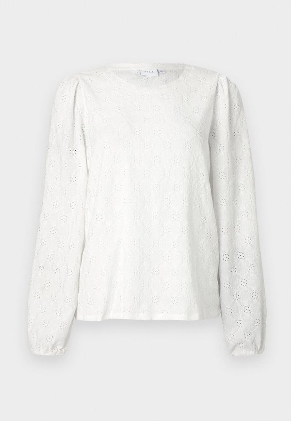 VILA VIASTA O-NECK L/S TOP - NOOS