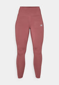 New Balance SLEEK HIGH RISE - Leggings - Trousers - washed burgundy