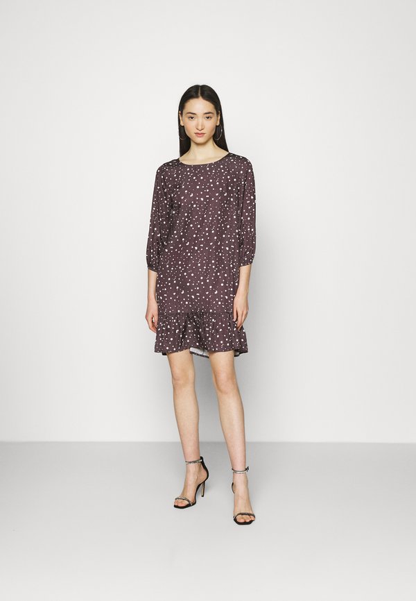 NU-IN CREW NECK TIERED MINI DRESS