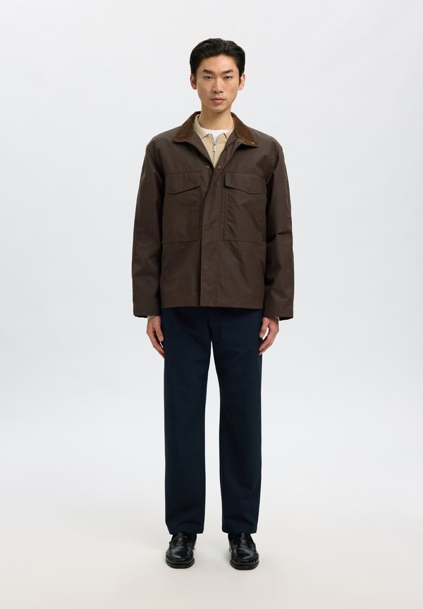 Selected SLHTELLER FN RELAXED HALF ZIP POLO NOOS