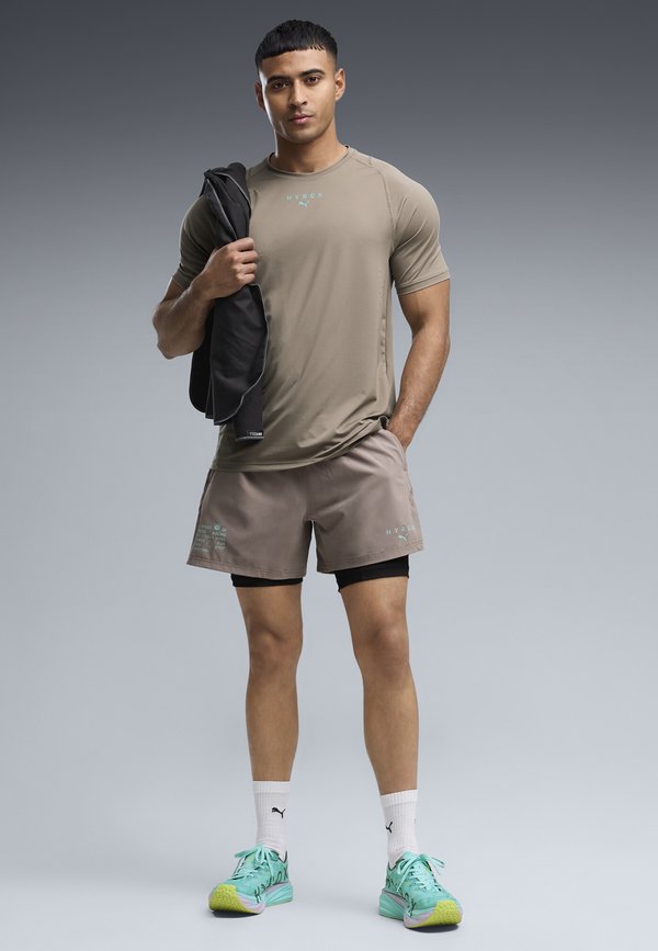 Puma PUMA X HYROX PWRMODE TEE - Sports T-shirt - mouse gray