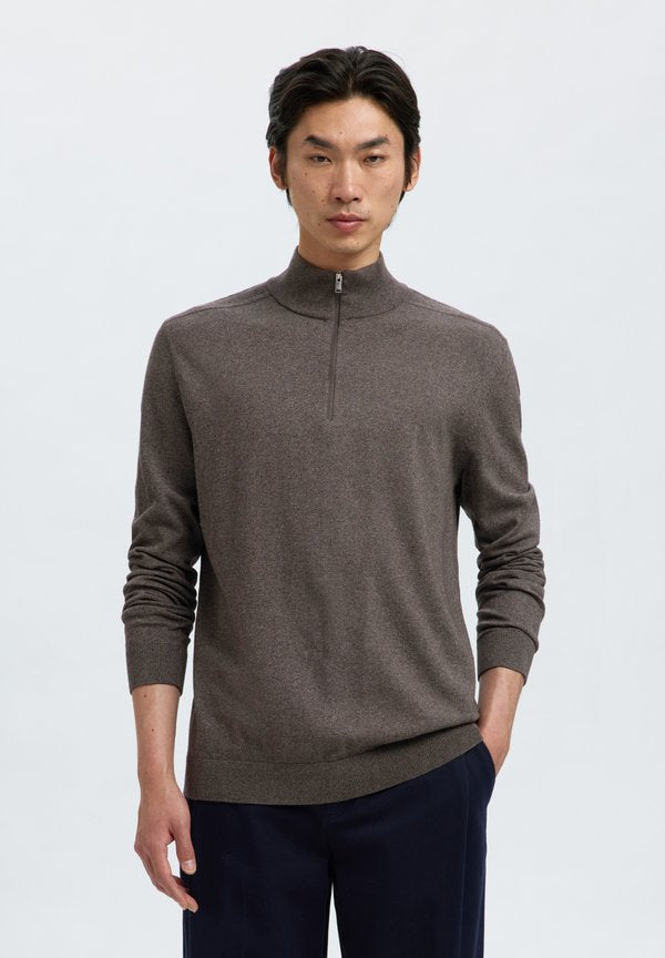 Selected SLHBERG LS HALF ZIP NOOS