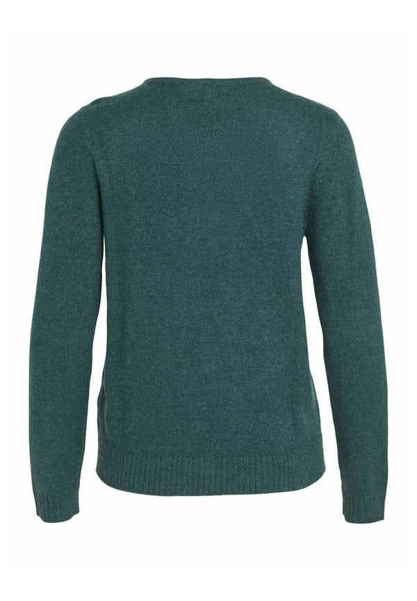 VILA VIRIL V-NECK L/S KNIT TOP - NOOS