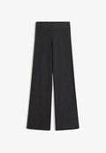 Bershka WIDE-LEG - Trousers - dark grey