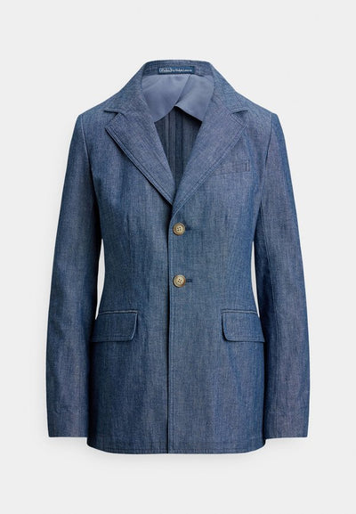 Polo Ralph Lauren SINGLE-BREASTED CHAMBRAY BLAZER
