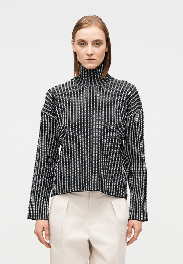 Proenza Schouler White Label ELYSIA SWEATER IN LADDER STRIPE