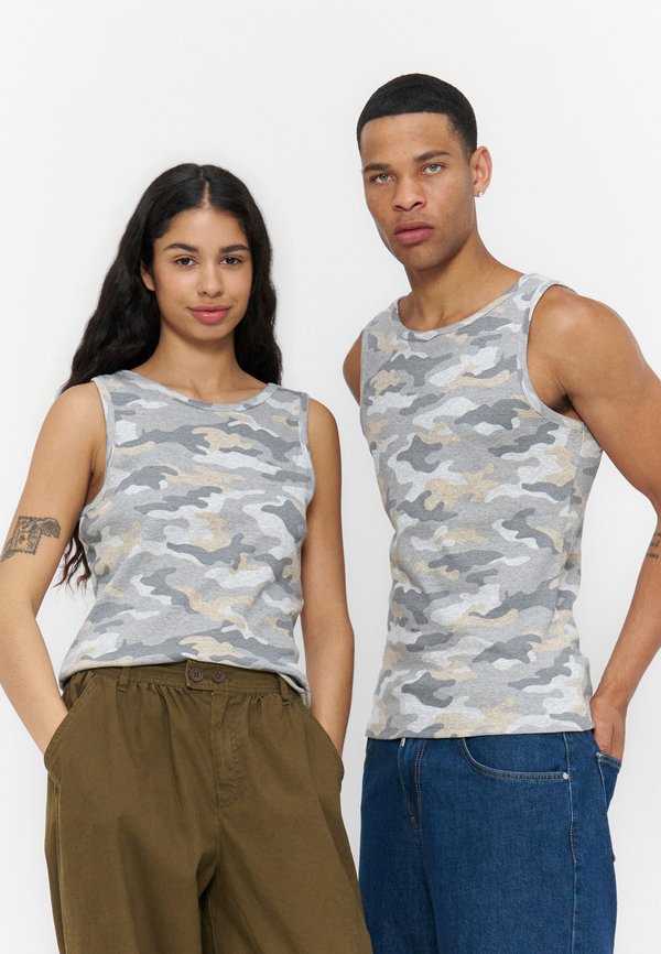 YOURTURN by Zalando RIB CAMO TANK TOP