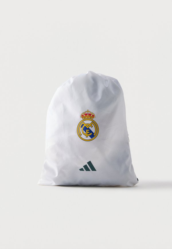 adidas Performance REAL MADRID UNISEX - Drawstring sports bag - white/aurora ivy/wild pink