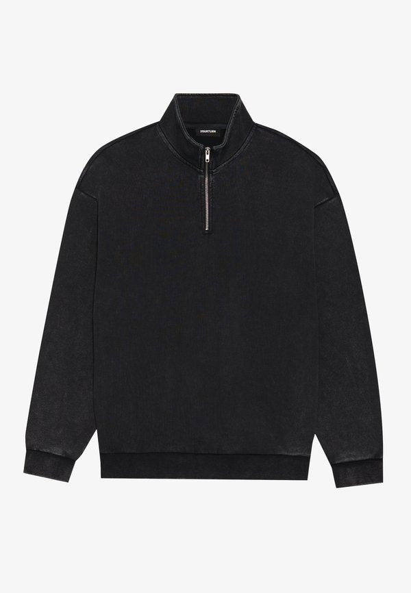 YOURTURN by Zalando RELAXED FIT QUARTER-ZIP SWEATSHIRT