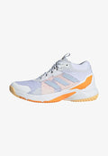 adidas Performance CRAZYFLIGHT 6 MID INDOOR - Volleyball shoes - cloud white   crystal sky   pure tangerine
