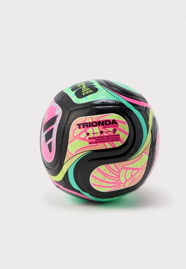 adidas Performance WORLD CUP PRO BEACH - Football - black/flash aqua/lucid pink/lucid lemon