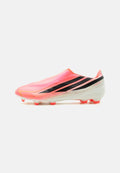 adidas Performance F50 HYPERFAST LEAGUE LACELESS FIRM GROUND UNISEX - Firm-ground football boots - solar turbo/core black/gold-coloured metallic