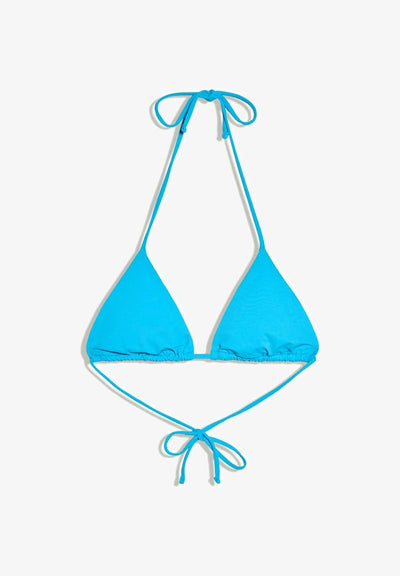 Bershka TRIANGLE - Bikini top - blue