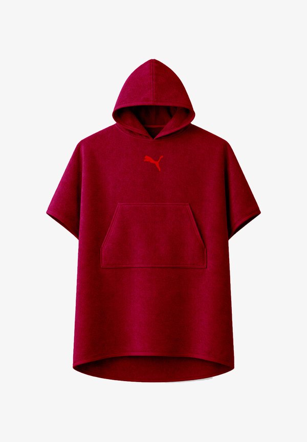 Puma PUMA UNISEX BADEPONCHO PONCHO MIT KAPUZE STRAND SAUNA 660009 - Dressing gown - red