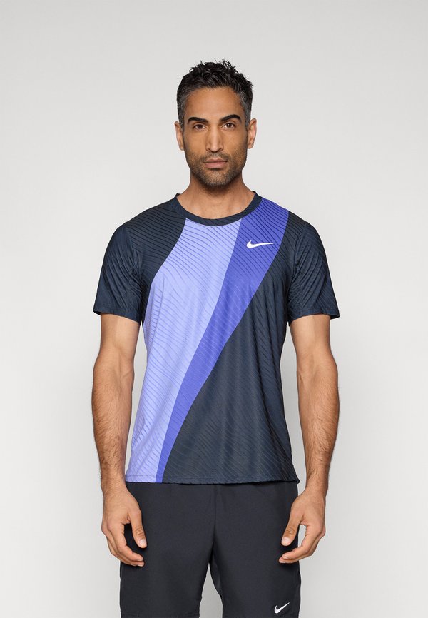 Nike Performance NIKECOURT ADVANTAGE SLAM TOP  - Sports T-shirt - sapphire/dark obsidian/white
