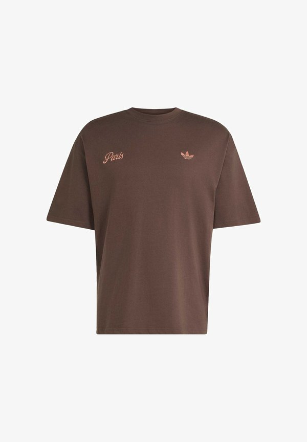 adidas Originals PARIS GFX TEE - Print T-shirt - brown